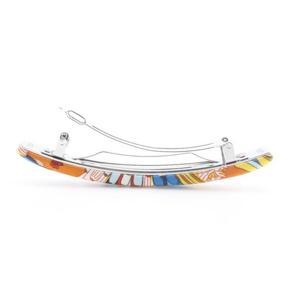 Hermes Silk Orange Multicolor Barrette main image 6